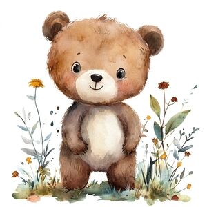 6pc Teddy Bear Images